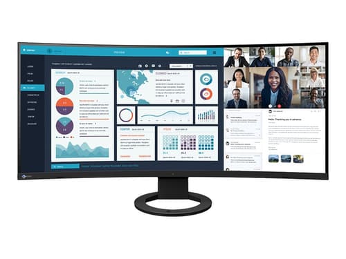 Eizo Flexscan Ev3895 37.5" Uwqhd Ips 24:10 Musta Curved 3840 X 1600