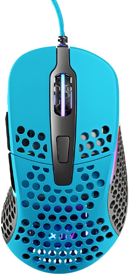 Xtrfy M4 Rgb Gaming Mouse Miami Blue Langallinen 16,000dpi Hiiri Sininen
