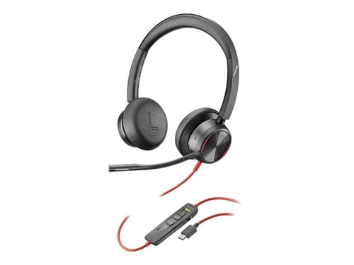 Poly Blackwire 8225 Kuuloke + Mikrofoni Usb-c Musta