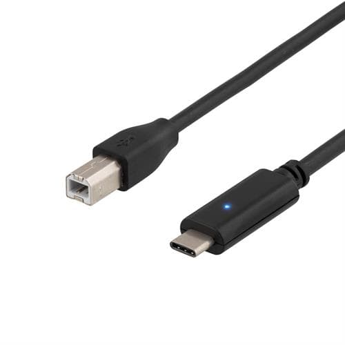 Deltaco Usb-kaapeli 1m 4 Pin Usb Type B Uros 24-nastainen Usb-c Uros