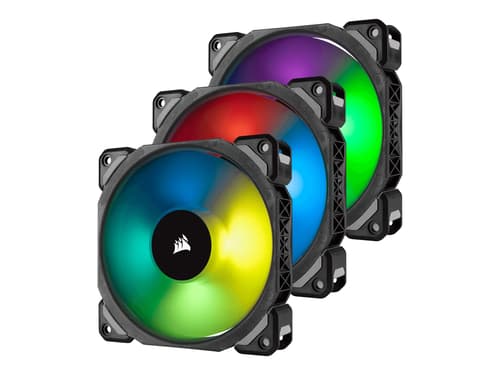 Corsair Ml120 Pro Rgb 3-pack With Lighting Node Pro 120 Mm