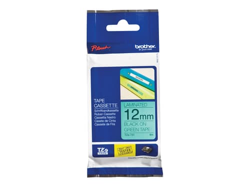 Brother Tape Tze-731 12mm Black/green