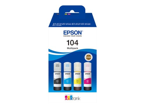 Epson Muste, Multipack 104 (bk/c/m/y) - Et-2720
