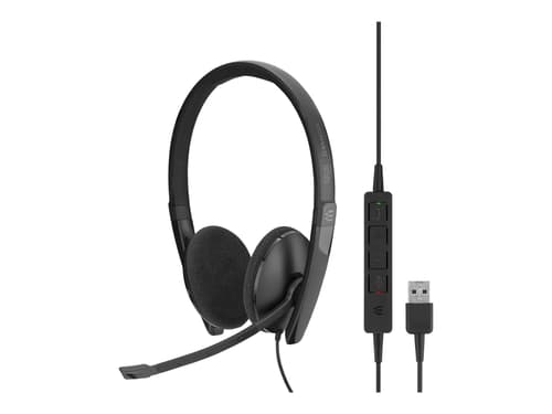 Epos Adapt Sc160 Usb Kuuloke + Mikrofoni Usb-a Optimoitu Uc:lle, Skype For Businessille Stereo Musta, Valkoinen