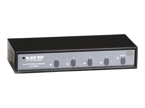 Black Box Dvi And Audio Matrix Switch 2x4