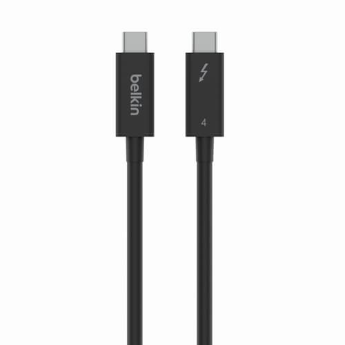 Belkin Connect Thunderbolt 4 -kaapeli Aktiivinen 100 W 2m 24-nastainen Usb-c Uros 24-nastainen Usb-c Uros