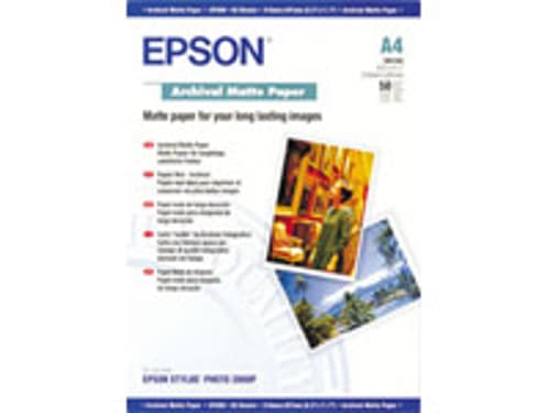 Epson Paperi Archive Matte A4, 50 Arkkia, 192 G