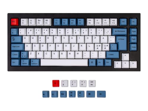 Keychron Q1 / K2 Keycap Set Blue Iso Nordic Keycap Set