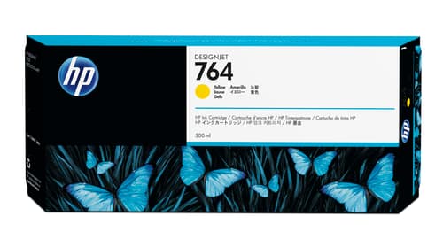 Hp Muste Keltainen 300ml - Dj T3500