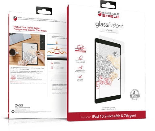 Zagg Glassfusion+ Canvas Ipad Pro 12.9" (4th Gen), Ipad Pro 12.9" (5th Gen)