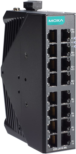 Moxa Eds-2016-ml Unmanaged Industrial Switch