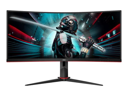 Aoc Gaming Cu34g2/bk 34" Wqhd Va 21:9 Curved 3440 X 1440