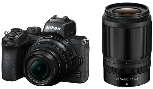 Nikon Z 50 + Z 16-50mm F/3.5-6.3 Vr + Z 50-250mm F/4-6.3 Vr