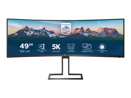 Philips P-line 498p9 49" Dual Quad Hd Va 32:9 Curved 5120 X 1440