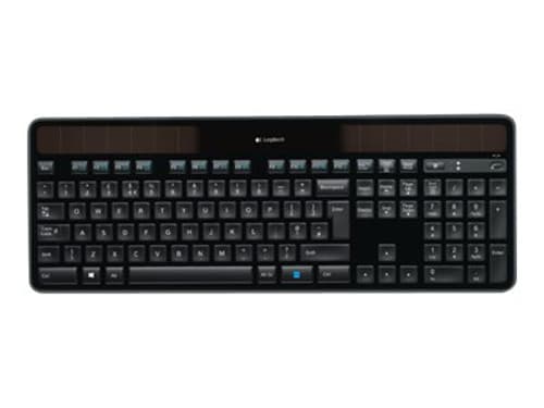 Logitech Wireless Solar K750 Langaton, 2.4 Ghz Yhdysvaltain Englanti Kansainv. Näppäimistö