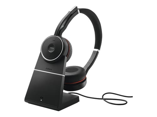 Jabra Evolve 75 Ms (sekä Latausasema) Kuuloke + Mikrofoni Usb-a Stereo Musta