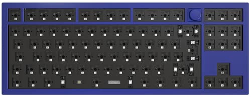 Keychron Q3 Knob Barebone Navy Blue Langallinen Pohjoismaat Harmaa Näppäimistö