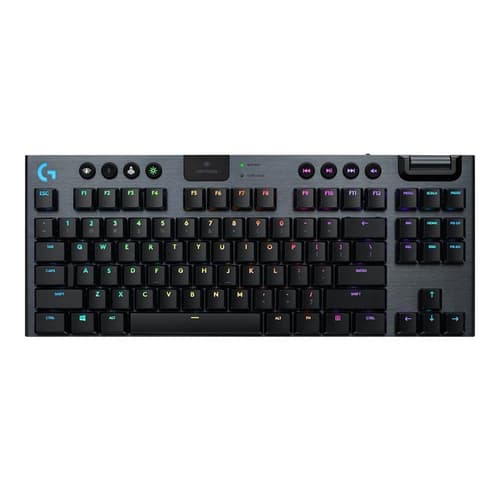 Logitech G915 Tkl Tenkeyless Lightspeed Wireless Rgb Mechanical Gaming Keyboard Langaton, Bluetooth, Lightspeed, Usb Pohjoismaat Musta Näppäimistö