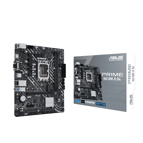 Asus Prime H610m-d D4 Ddr4 S-1700 Matx Mikro Atx Emolevy