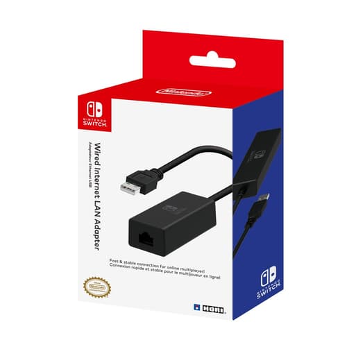 Hori Lan Adapter For Switch Musta