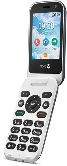 Doro 7081 Kaksois-sim Graafinen Valkoinen