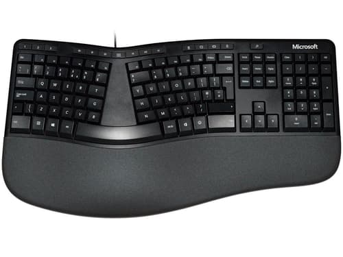 Microsoft Ergonomic Keyboard #uk Langallinen Iso-britannia Musta Näppäimistö