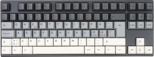 Varmilo Vea88 Yakumo V2 Mx Brown Langallinen, Usb Pohjoismaat Harmaa, Valkoinen Näppäimistö