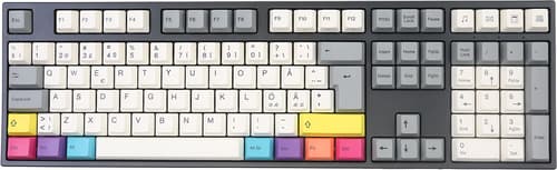 Varmilo Vem109 Cmyk V2 Ec Ivy Langallinen, Usb Pohjoismaat Harmaa, Valkoinen Näppäimistö