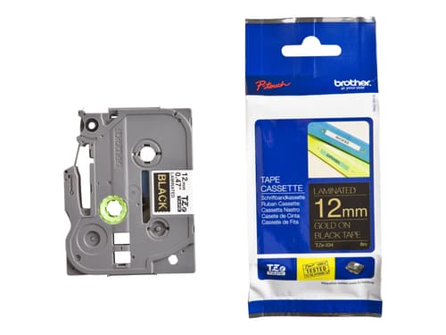Brother Tape Tze-334 12mm Gold/black