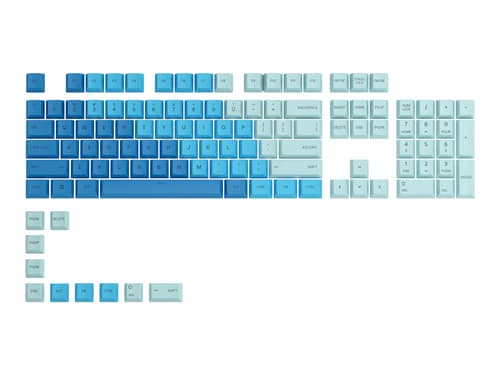 Glorious Gpbt Keycaps Iso Nordic-layout Caribbean Ocean Keycap Set