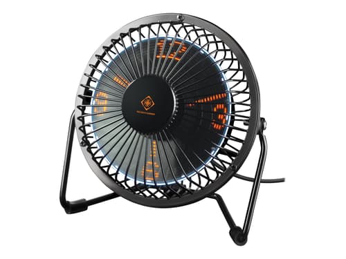 Deltaco Gaming Usb Table Fan With Clock (h:m:s) Black