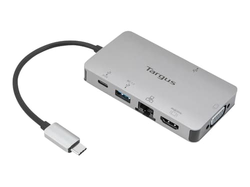 Targus Usb-c Dp Alt Mode Single Video 4k Hdmi/vga Docking Station With 100w Pd Pass-thru Usb-c Minitelakointiasema