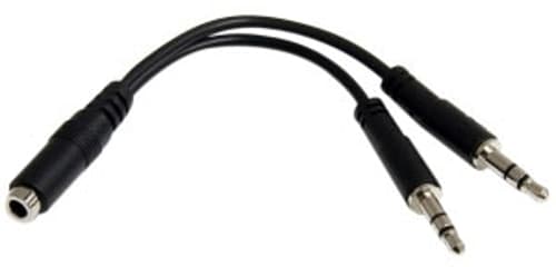 Hama Headset Adapter 3.5mm 4-pin - 2 X 3.5mm