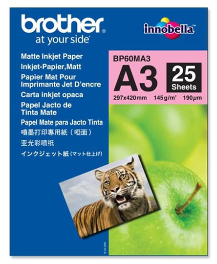 Brother Paperi Photo Matte A3, 25 Arkkia, 145 G