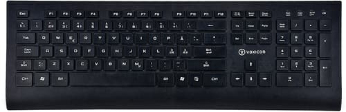 Voxicon Wireless Keyboard 602wl Black Langaton, 2.4 Ghz Pohjoismaat Näppäimistö