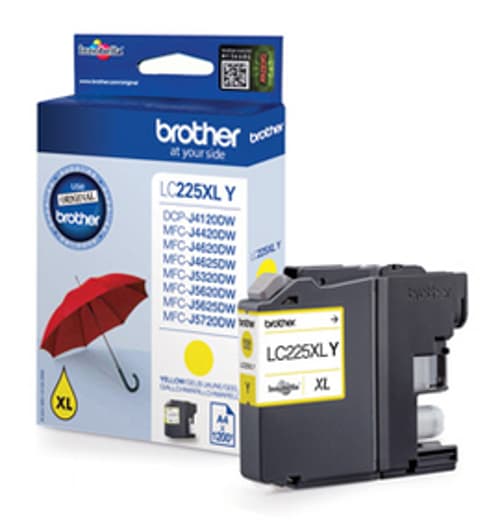 Brother Muste Keltainen Lc225xly, 1,2k