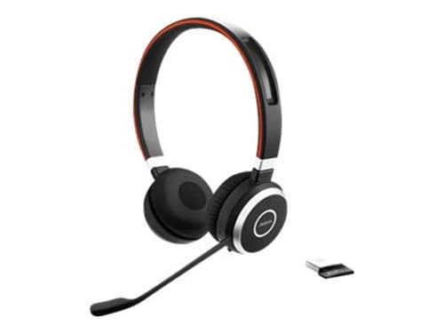 Jabra Evolve 65 Ms Kuuloke + Mikrofoni Usb-a Bluetooth-sovittimen Kautta Microsoft Teamsille Stereo Musta