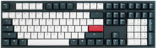 Ducky One 2 Tuxedo Full-size Cherry Brown Langallinen, Usb Pohjoismaat Punainen, Sininen, Valkoinen Näppäimistö