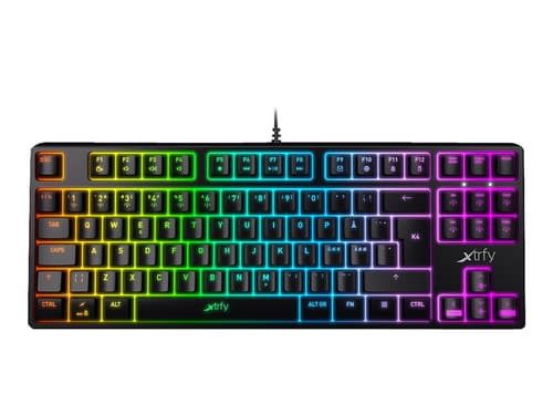 Xtrfy K4 Tkl Rgb Langallinen, Usb Pohjoismaat Musta Näppäimistö