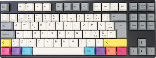 Varmilo Vem88 Cmyk V2 Ec Daisy Langallinen, Usb Pohjoismaat Harmaa, Valkoinen Näppäimistö