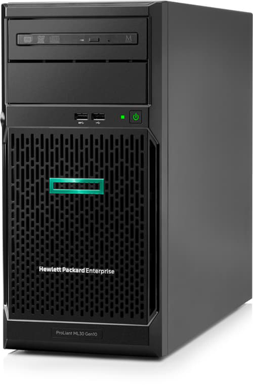 Hpe Proliant Ml30 Gen10 - 2 X 240 Gt:n Ssd, Lisää Ram-muistia Ja Redundantti Psu Xeon E E-2224 Quad-core 32gb