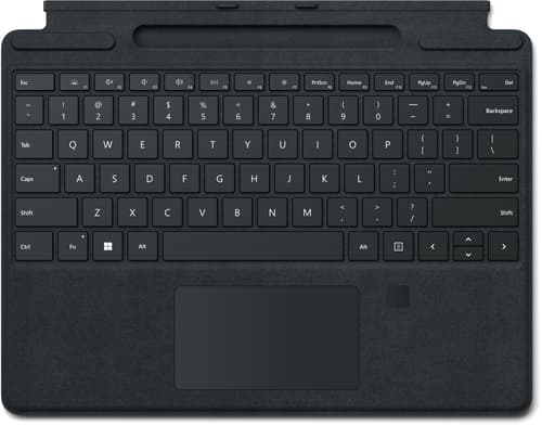 Microsoft Surface Pro 8/x Signature Type Cover Fingerprint Nordic Black