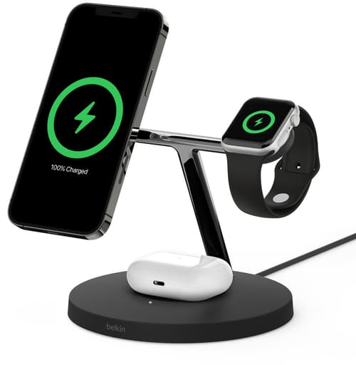 Belkin Boost Charge Pro Magsafe 3-in-1 Musta