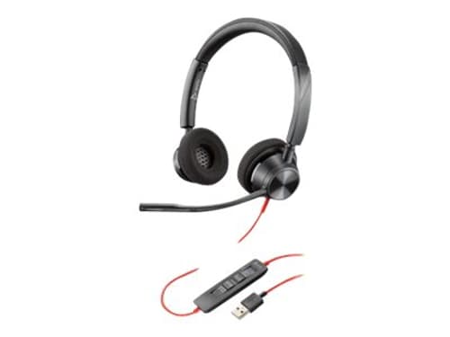 Poly Blackwire 3320 Kuuloke + Mikrofoni Usb-a Stereo Musta