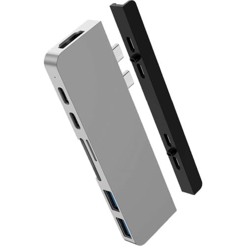 Hyper Hyperdrive Duo 7-in-2 - Silver Thunderbolt 3 Minitelakointiasema