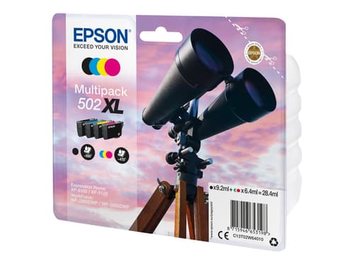 Epson Muste Monipakkaus (bk/c/m/y) 502xl - Xp-5100/5105/wf-2860