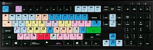 Logickeyboard Avid Media Composer Pc Backlit Astra 2 Scandin Langallinen, Usb Pohjoismaat Näppäimistö