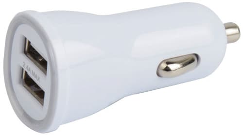 Cirafon Car Charger 1amp 2xusb Charger White