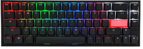 Ducky One 2 Sf Rgb Langallinen, Usb Pohjoismaat Musta, Valkoinen Näppäimistö
