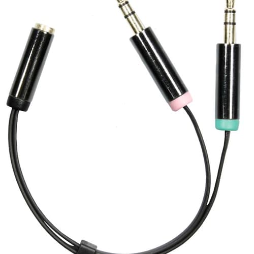 Deltaco Aud-202 0.1m Mini-phone 3.5 Mm 4-pole Naaras Mini-phone 3.5 Mm, Mini-phone Stereo 3.5 Mm Uros